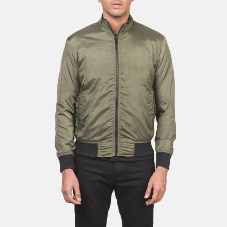 Mens Ramon Green Bomber Jacket_3440-5-1618222658181